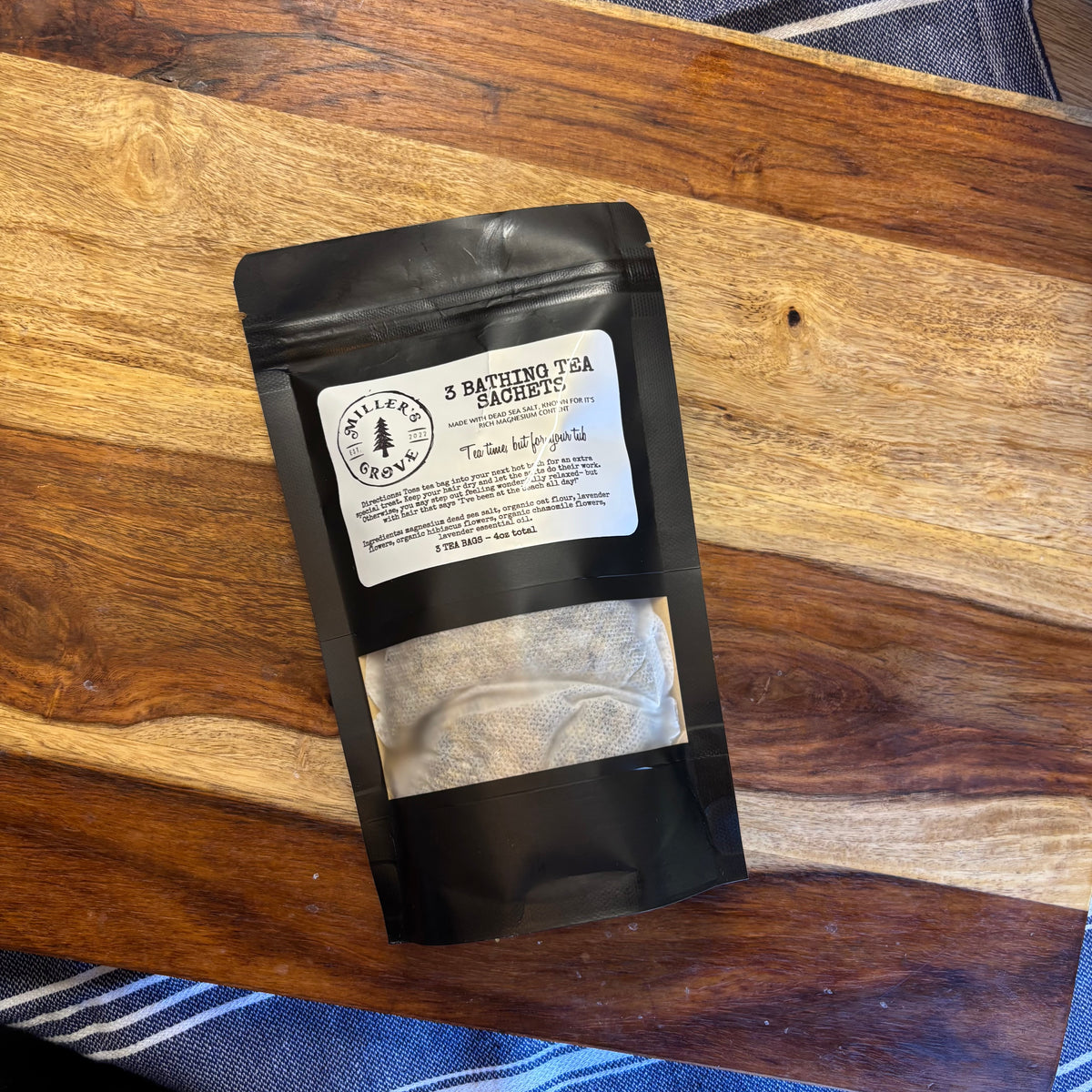 3 bathing tea sachets- miller’s grove