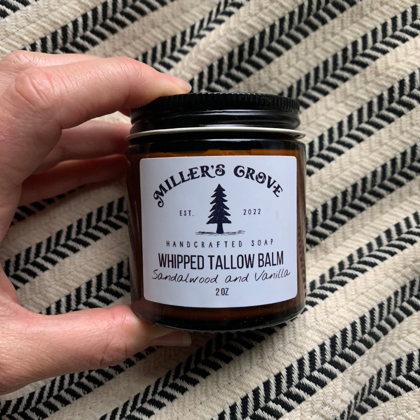 sandalwood and vanilla whipped tallow - miller's grove