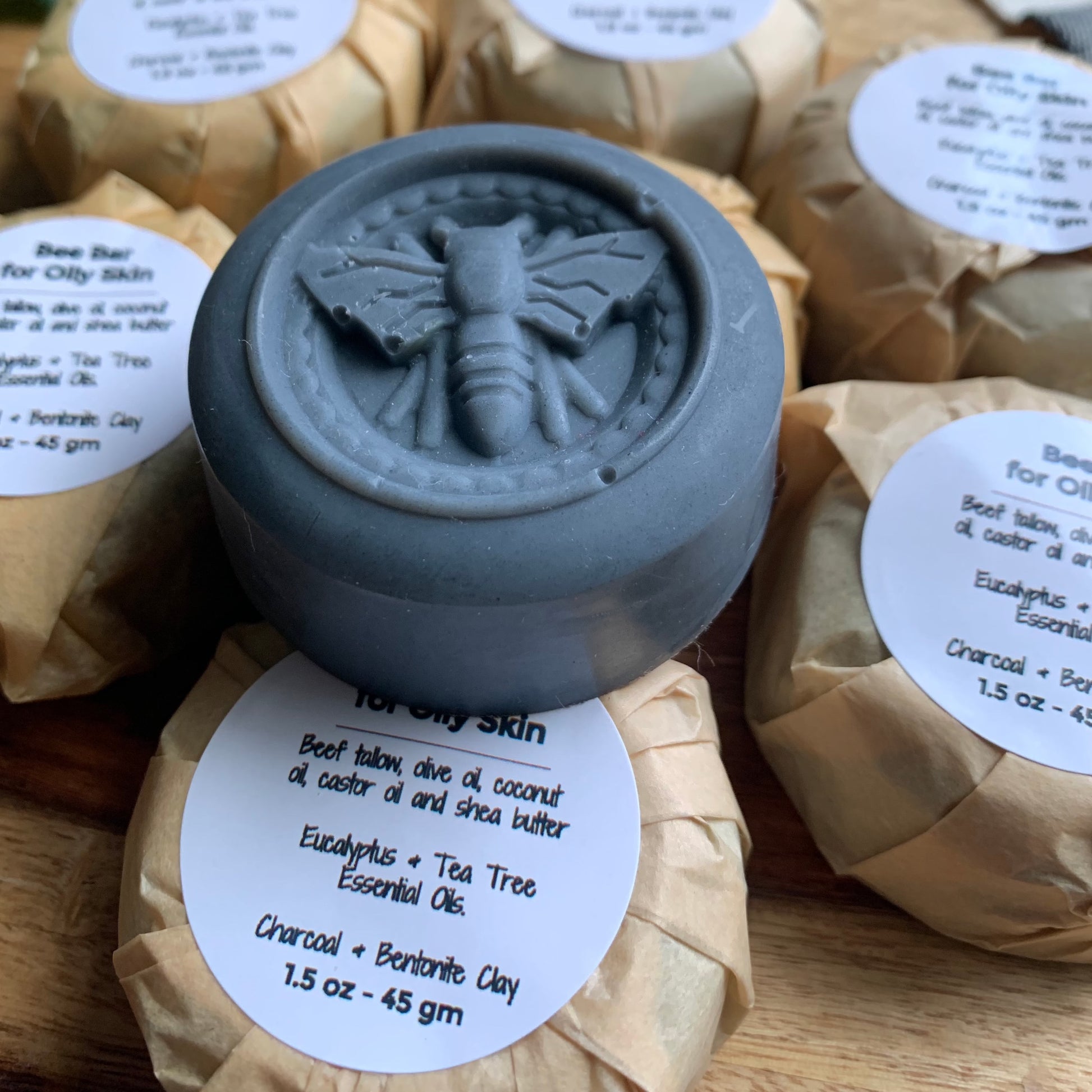 round black facial bee bar for oily skin