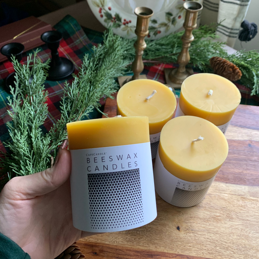 beeswax taper candles - miller's grove