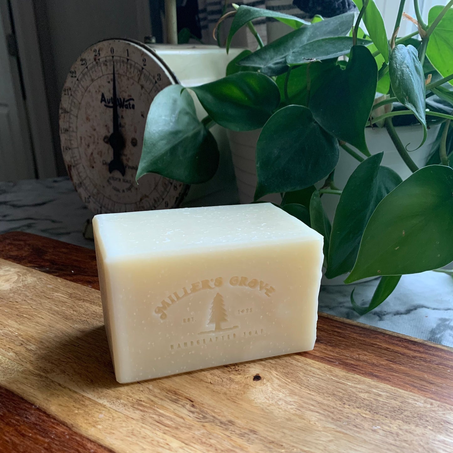 beige rectangular soap brick