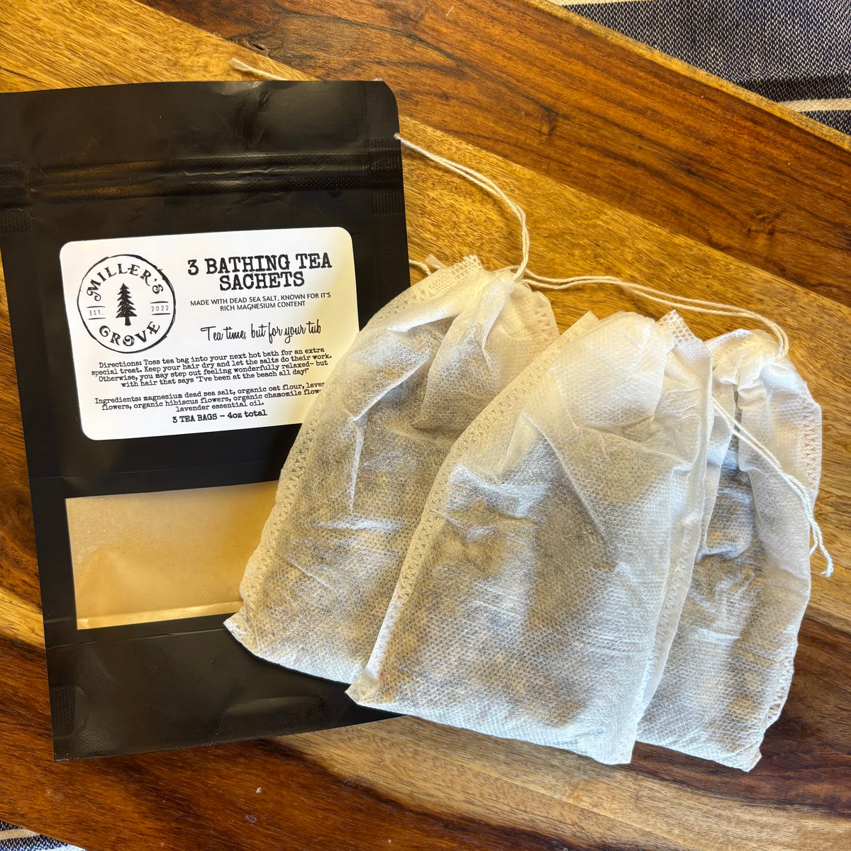 3 bathing Tea sachets - miller’s grove 