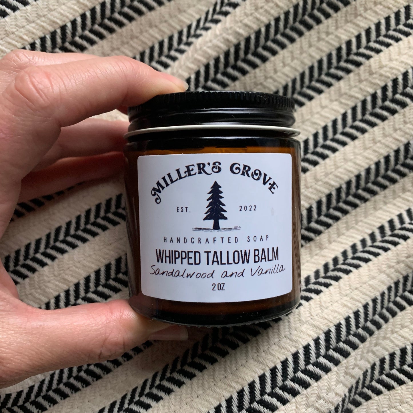 sandalwood and vanilla whipped tallow - miller's grove