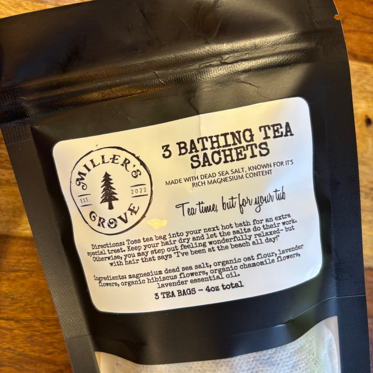 3 bathing tea sachets- miller’s grove 