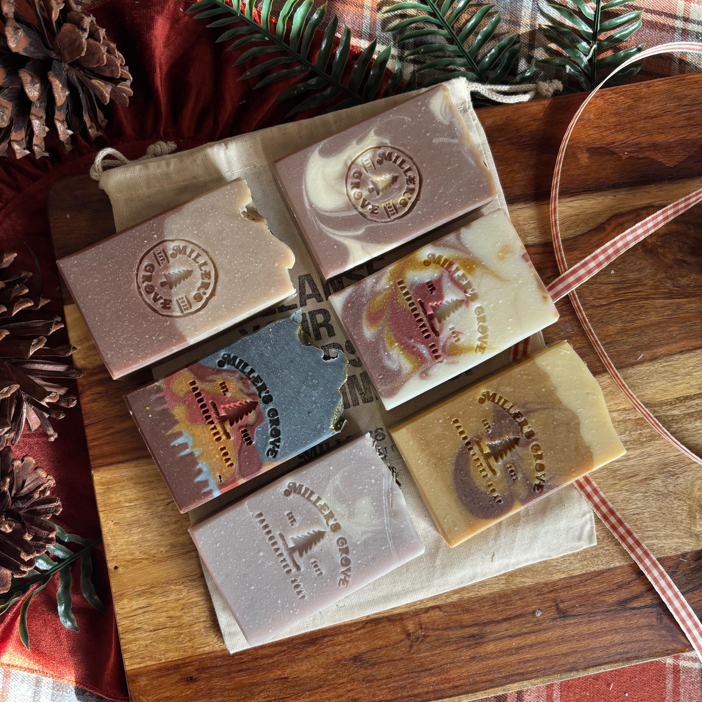6 autumnal soaps by miller's grove
