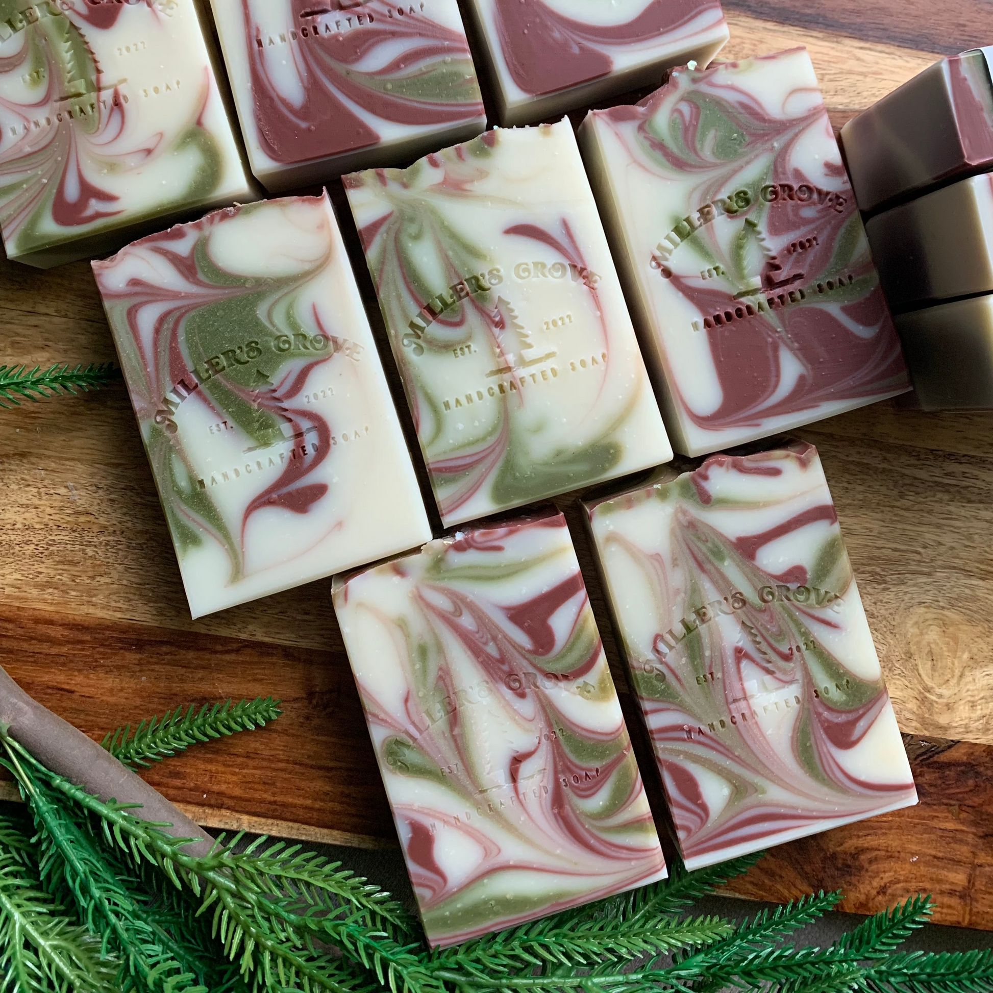 PEPPERMINT SNOW SOAP BAR - MILLER'S GROVE