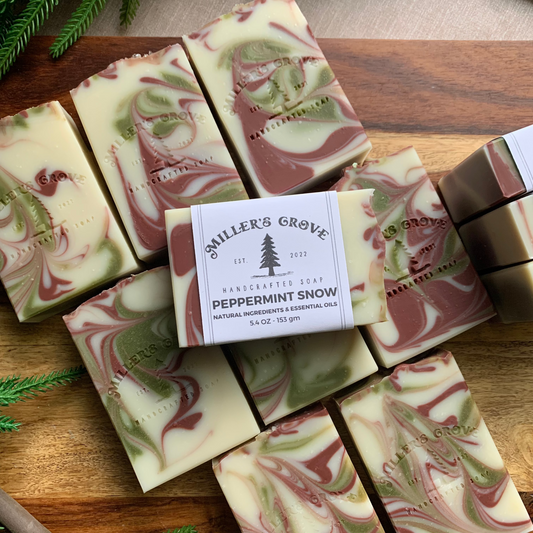 PEPPERMINT SNOW SOAP BAR - MILLER'S GROVE