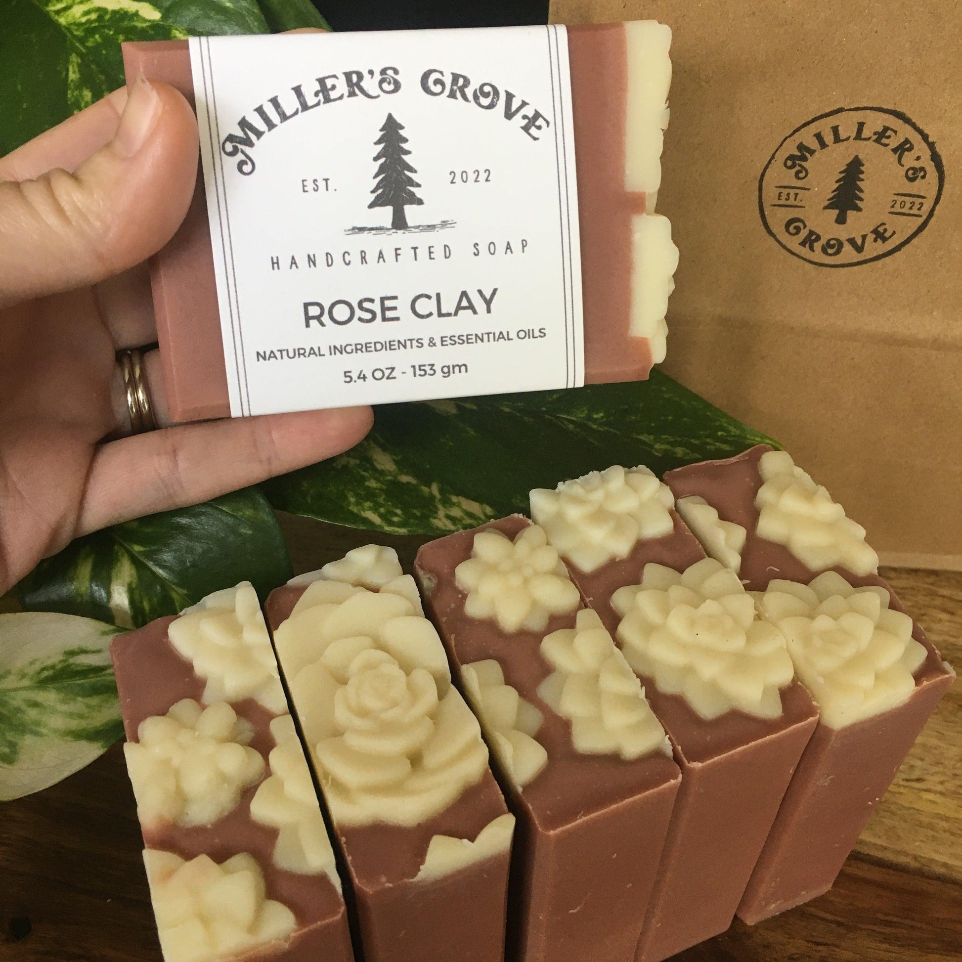 Rose Clay Bar Soap - Miller's Grove