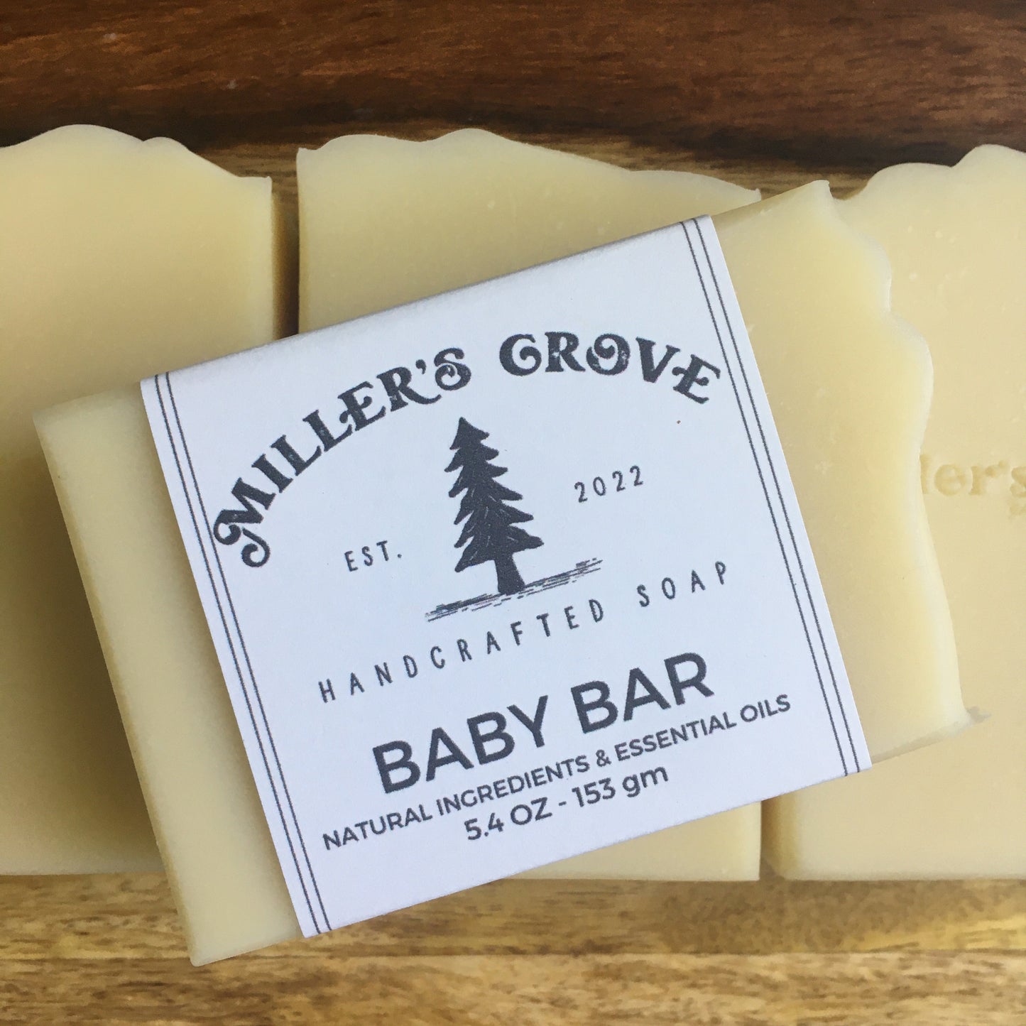 White bar of soap called "Baby Bar"